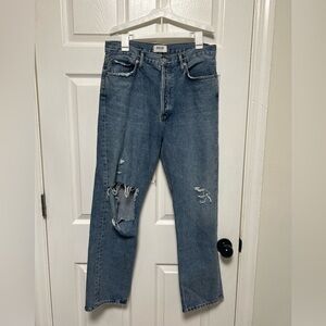 AGOLDE  Distressed High Rise Jeans Size 29”